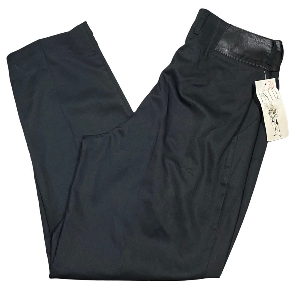 JNCO Vintage 80s Adult 34 Men's Pleated Front High Waist Balloon Leg Black